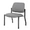 Boss Office Products Patient Guest Armless Chair, Black Steel Frame, Gray Antimicrobial Vinyl, 400 lb Capacity B9595AM-GY-400 - alternate 2